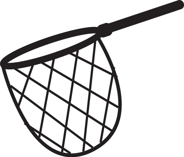 Fishing hunting net icon vector image