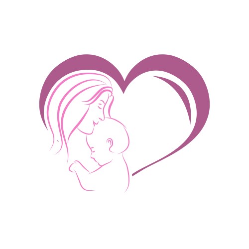 mothers love moms and balogo designs icon vector image