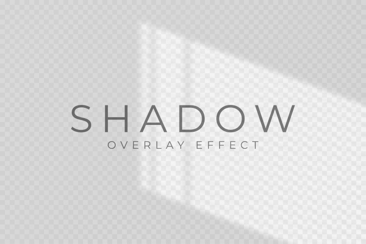 Shadow overlay effect transparent soft light vector image