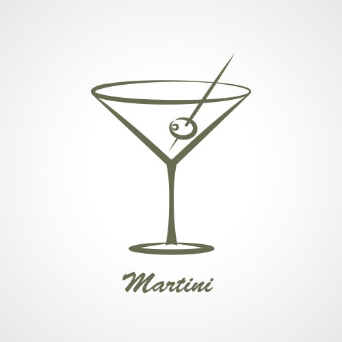 Martini vector image