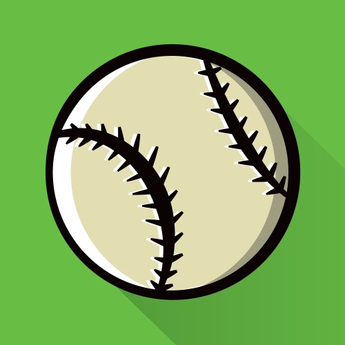 baseball icon vector image