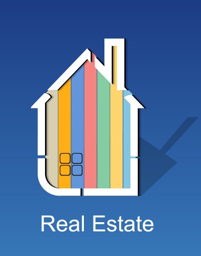 Abstract real estate vector image