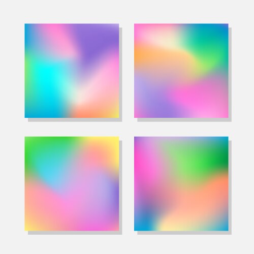 Blurred abstract colorful backgrounds vector image