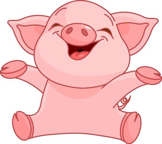 Piggy vector image