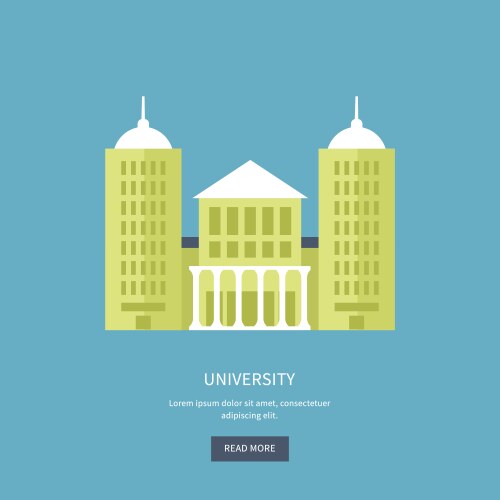 University building icon vector image