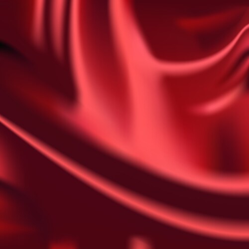 Red fabric drapery background vector image