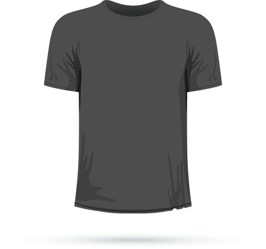 A grey t-shirt vector image