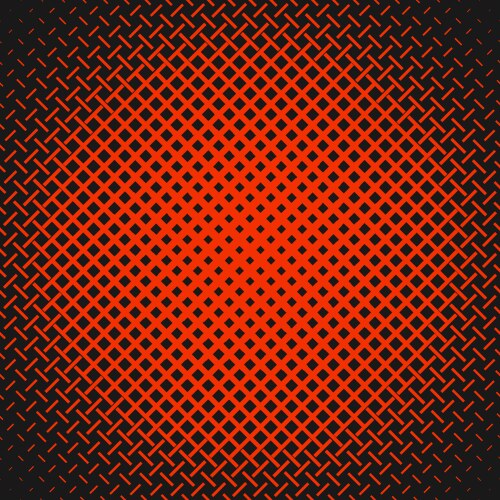 Red geometric abstract halftone pattern vector image