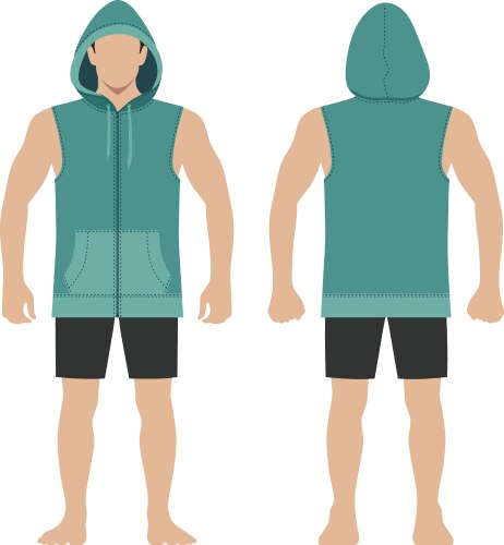 Fashion man figure vector image