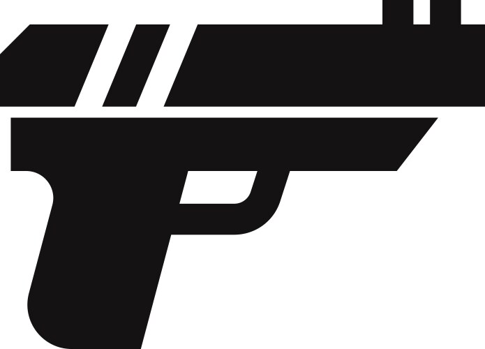 Gun icon vector image