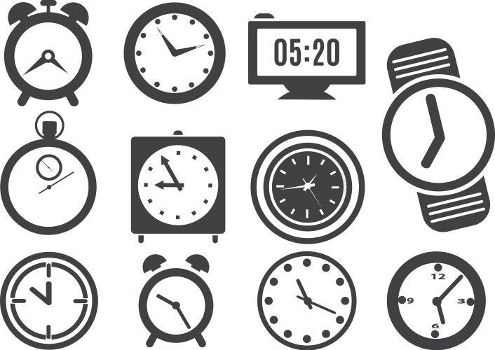 Clock vector image