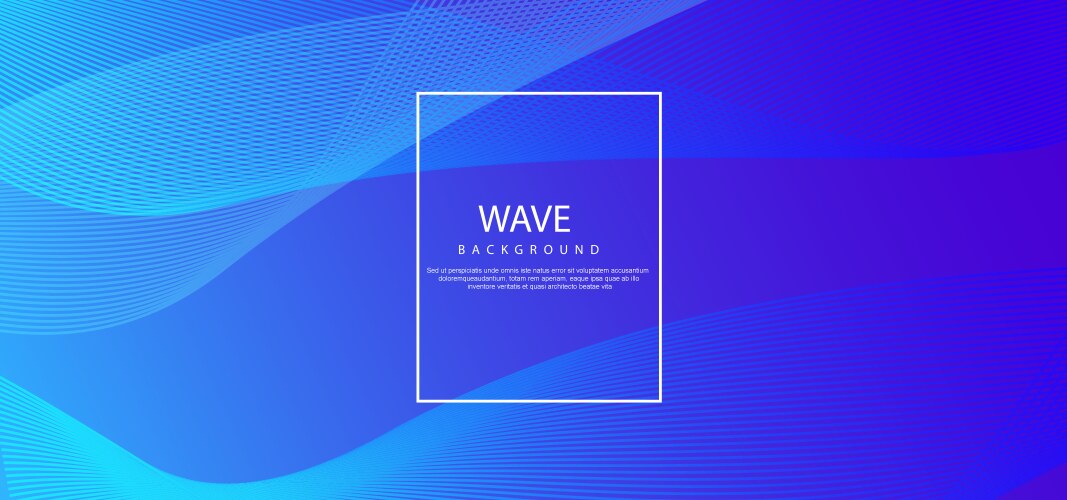 Abstract wave line colorful background vector image