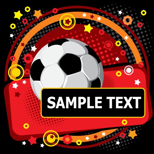 festive soccer background vector image