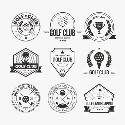 Golf club logo vector image