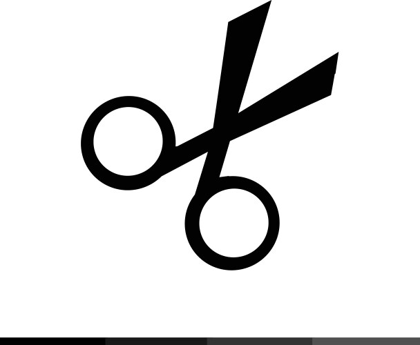 Scissors icon design vector image