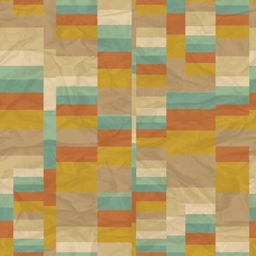 Seamless retro geometric pattern vector image