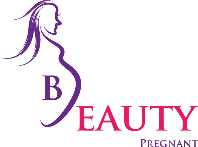 beauty pregnant women vector image