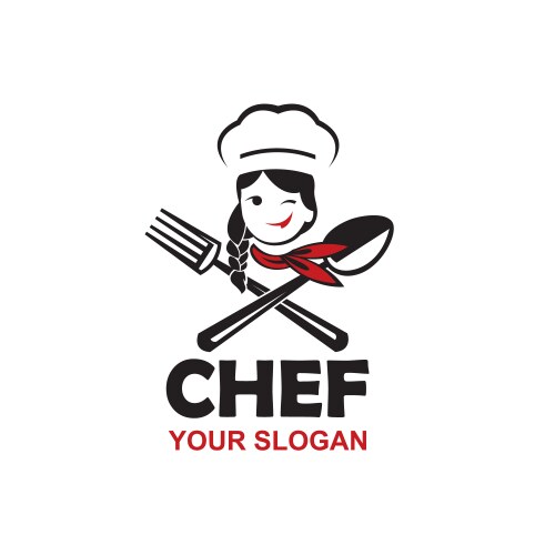 Chef woman design vector image