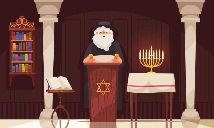 Jewish holiday vector image