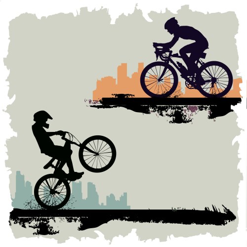 bicycle vector image