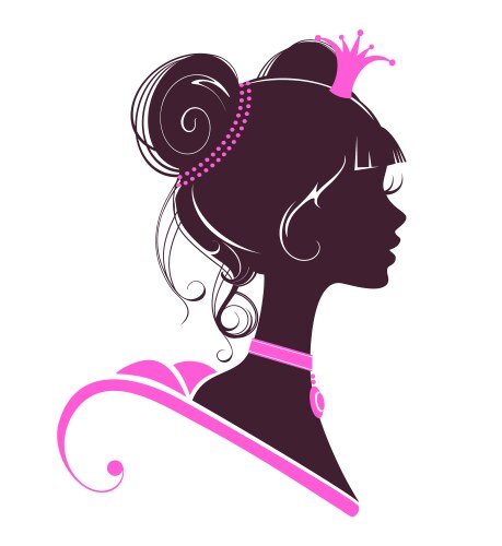 Portrait of a beautiful princess i vector image