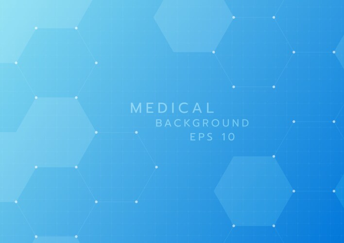 Medical grid background geometric hexagon shape vector image