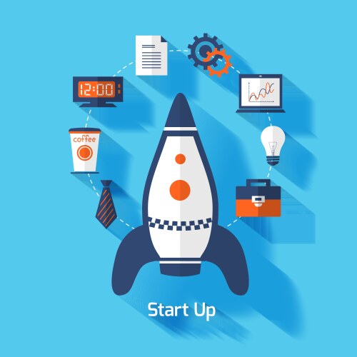 Start up vector image