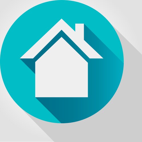 Home icon flat design vector image