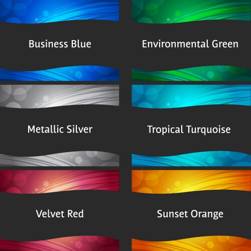 Wavy colorful backgrounds vector image