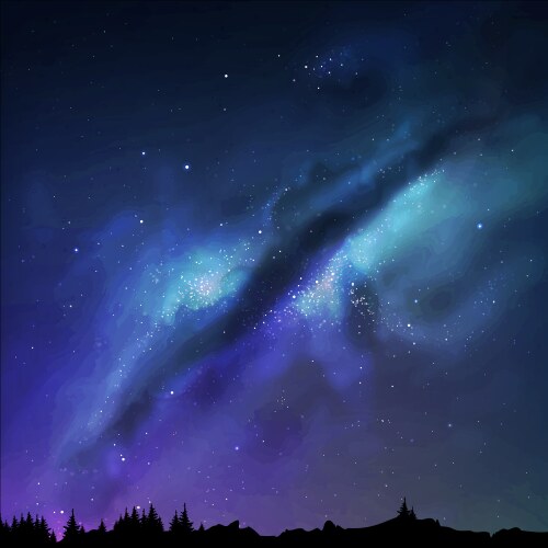 Milky way vector image