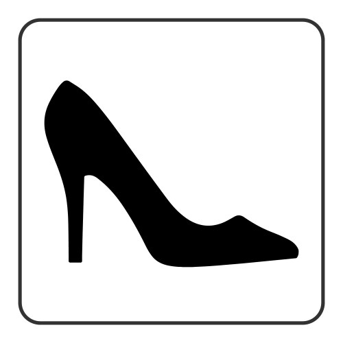 High heel shoes icon vector image