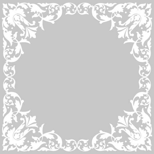 Floral frame vector image