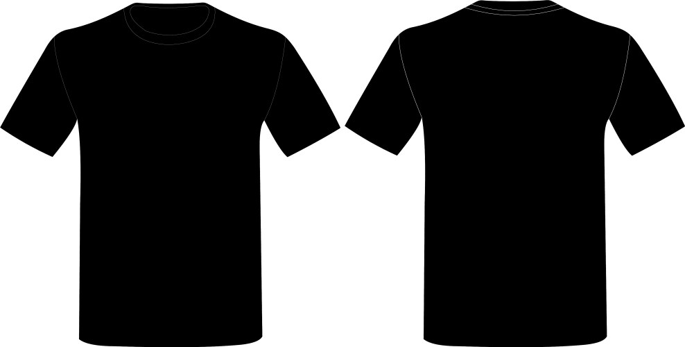 Black t shirt design vector image