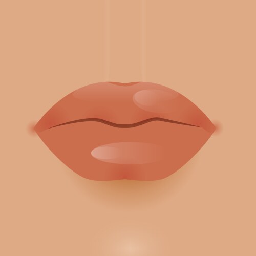 glamour lip icon vector image