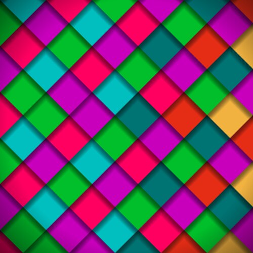 Bright colors mosaic pattern vector image