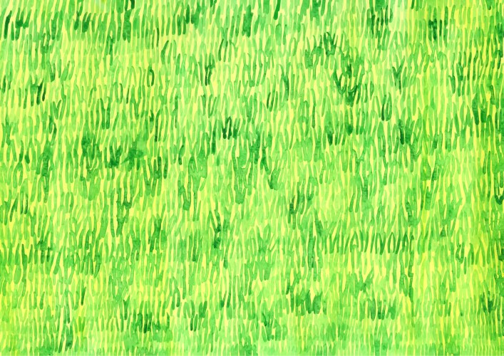 green grass filed watercolor background vector image