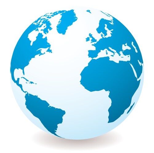 World globe vector image