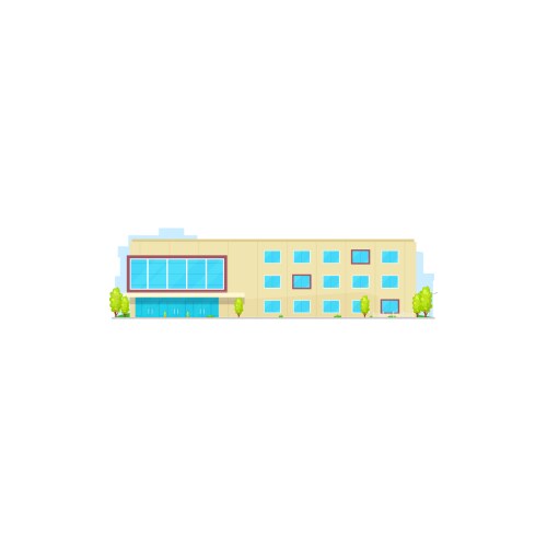 school building college university icon education vector image