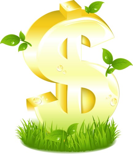 Dollar symbol vector image