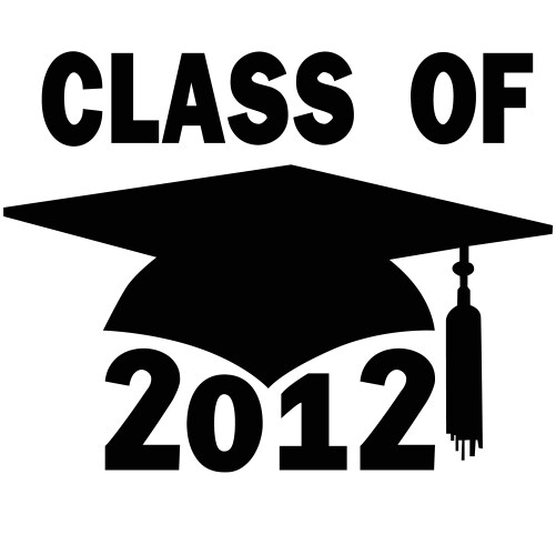 College high school graduation vector image