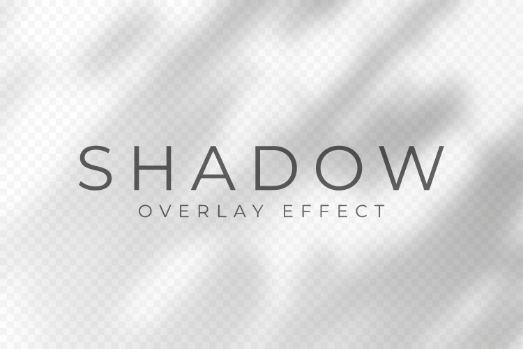 Shadow overlay effect transparent soft light vector image