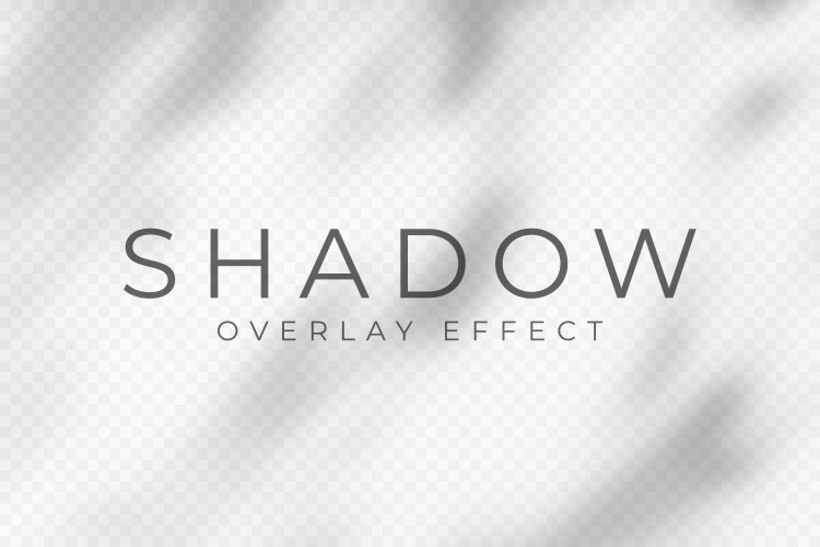 Shadow overlay effect transparent soft light vector image