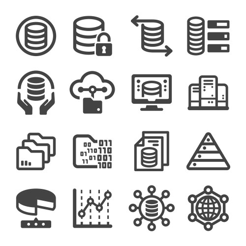 data icon vector image