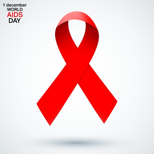 Aids ribbon symbol vector image