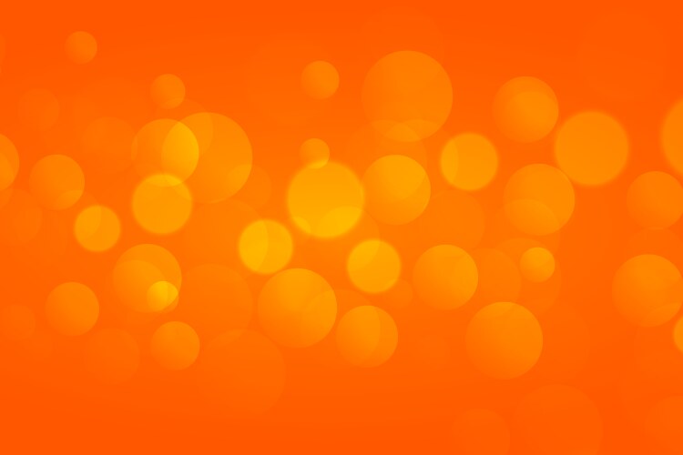 Orange bokeh lights background with text soace vector image