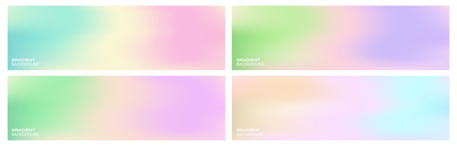 Backgrounds with colorful pastel gradations vector image