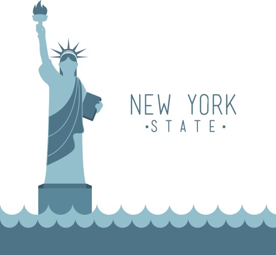 New york design over white background vector image