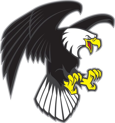 Flying eagle vector image