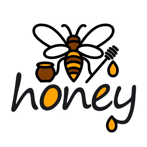 Honey logo vector image