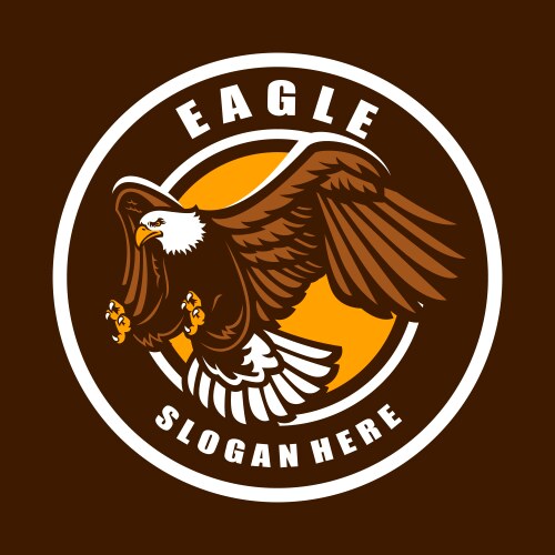 Eagle logo vector image